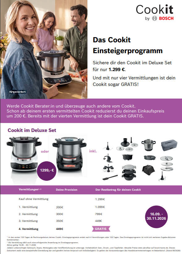 Cookit im Einsteigerangebot