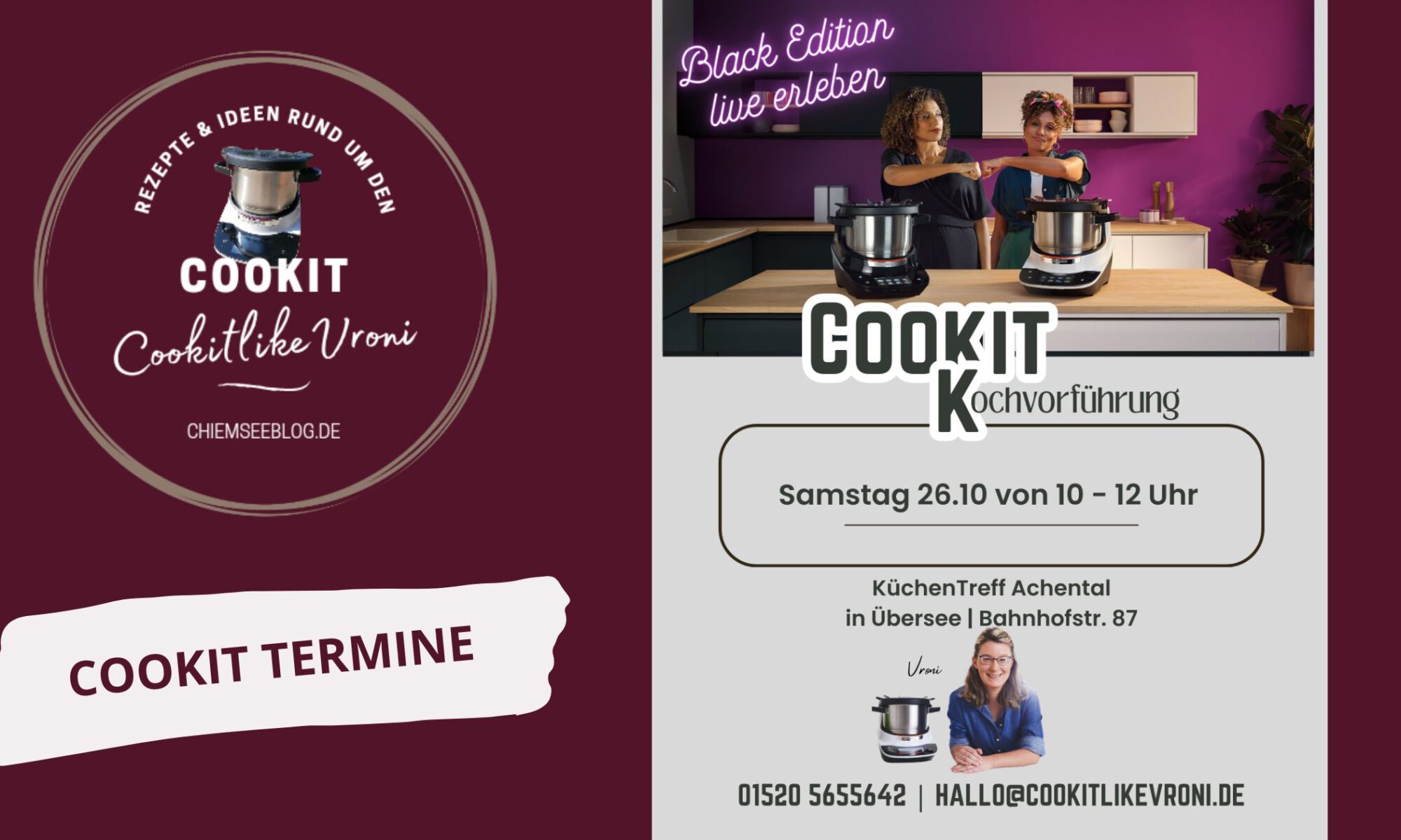 Cookit live erleben